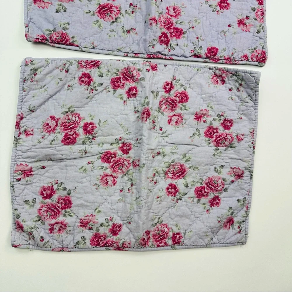 Simply Shabby Chic Cottagecore Lavender Floral Pillow Shams Standard Size